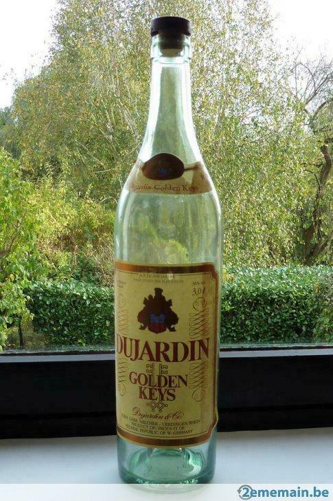 Vintage - bouteille  3 L - Brandy Dujardin - Golden Keys, Collections, Enlèvement, Utilisé