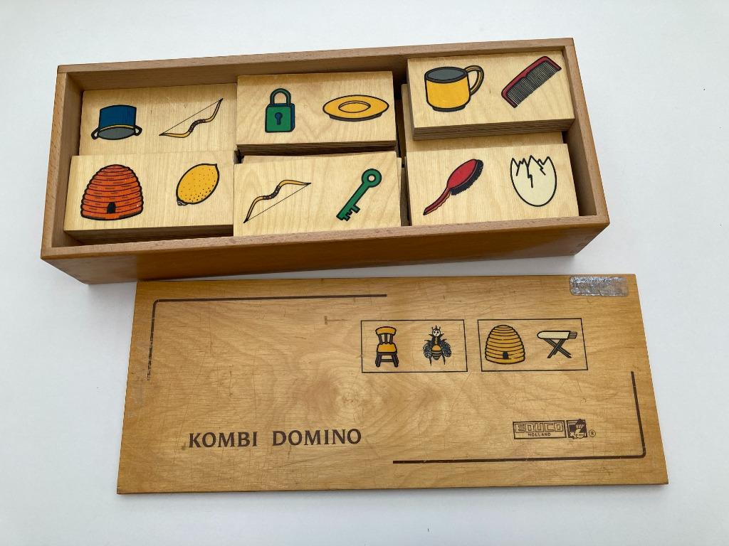 Houten kist 'Kombi domino' - Educo Holland, Ophalen of Verzenden, Gebruikt, Overige typen