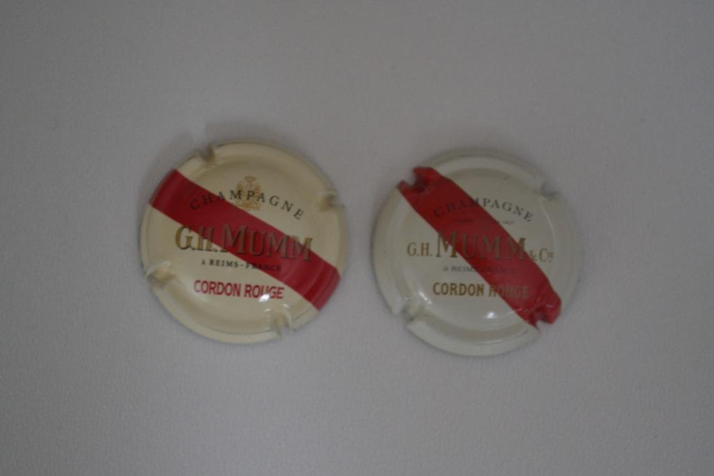 2 capsules de champagne G.H. MUMM cordon rouge, Verzamelen, Ophalen, Gebruikt