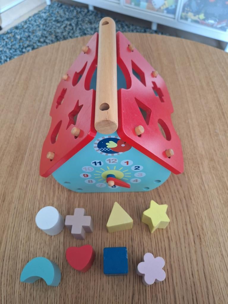 Janod Shape Box House-speelgoed voor kinderen, Kinderen en Baby's, Speelgoed | Fisher-Price, Ophalen, Gebruikt, Overige typen