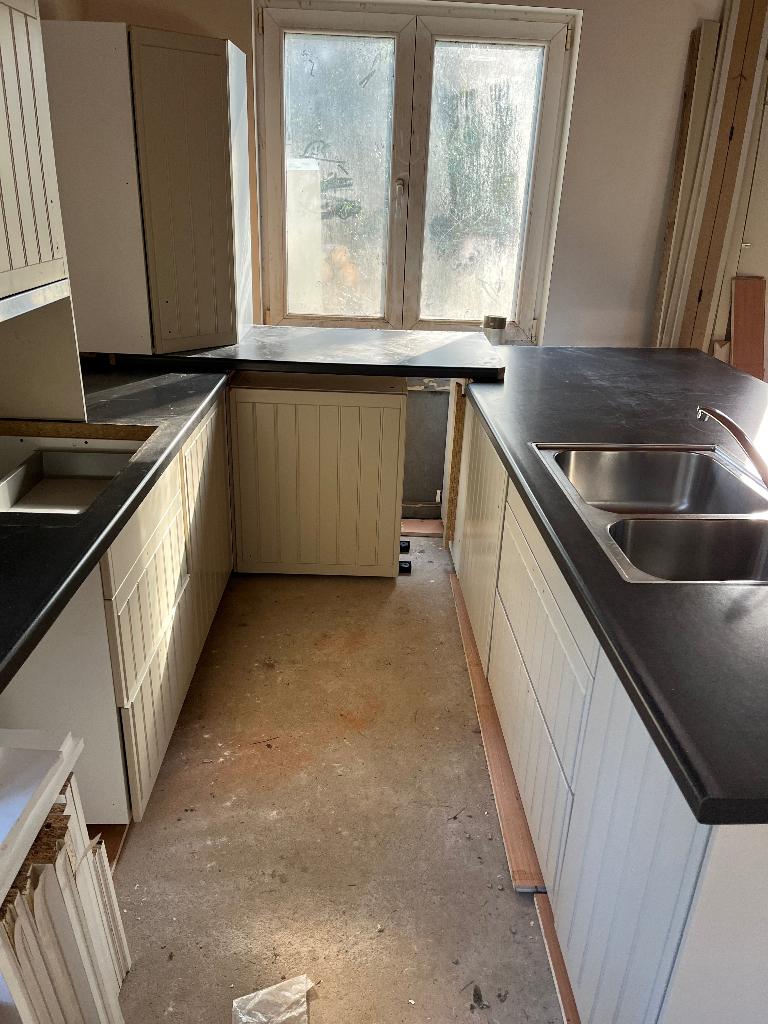 Landelijke keuken , kijk beschrijving voor wat er nog is, Huis en Inrichting, Keuken | Keukenelementen, Ophalen, Gebruikt, Beige