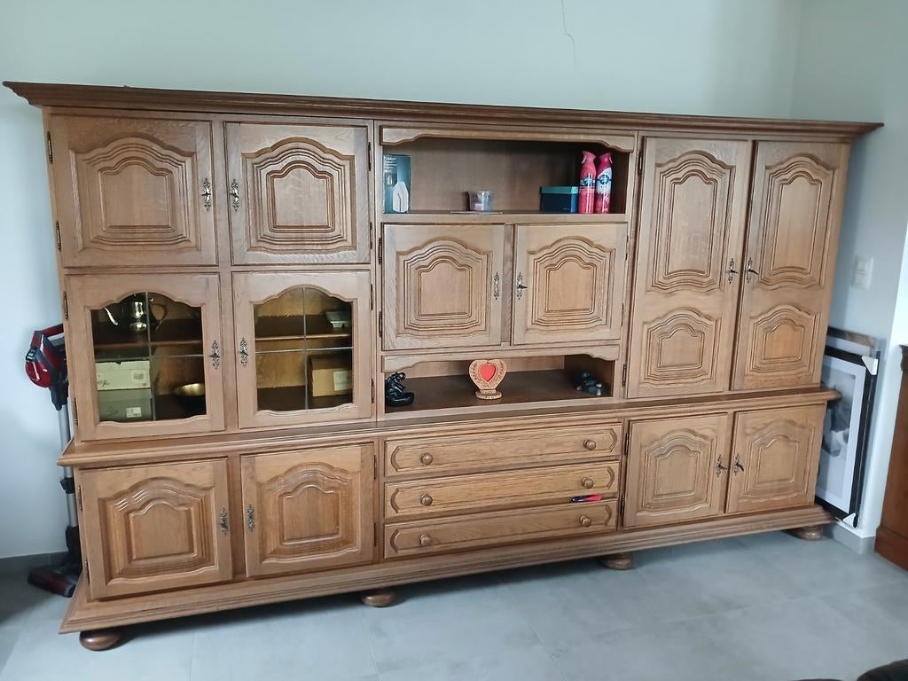 Dressoir en chêne massif, Ophalen, Zo goed als nieuw, Eikenhout