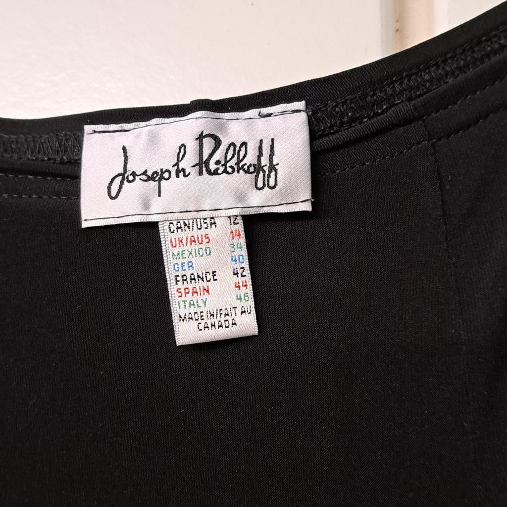 Joseph Ribkoff rok, Enlèvement ou Envoi, Taille 42/44 (L), Noir, Sous le genou