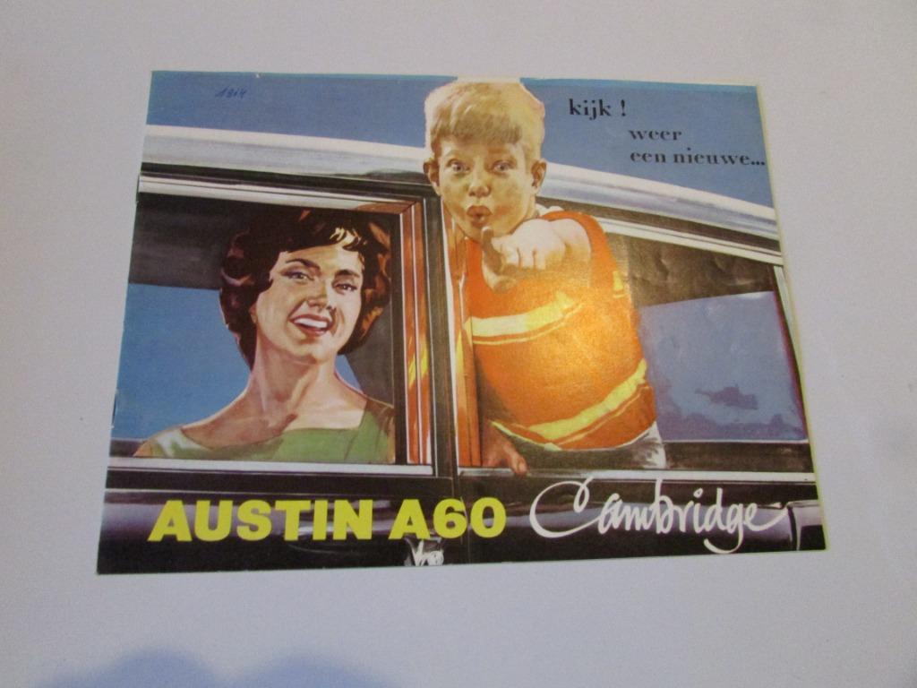 AUSTIN A 60 CAMBRIDGE, AUTOFOLDER, Boeken, Auto's | Folders en Tijdschriften, Gelezen, Austin Motor Export Corp., Ophalen of Verzenden