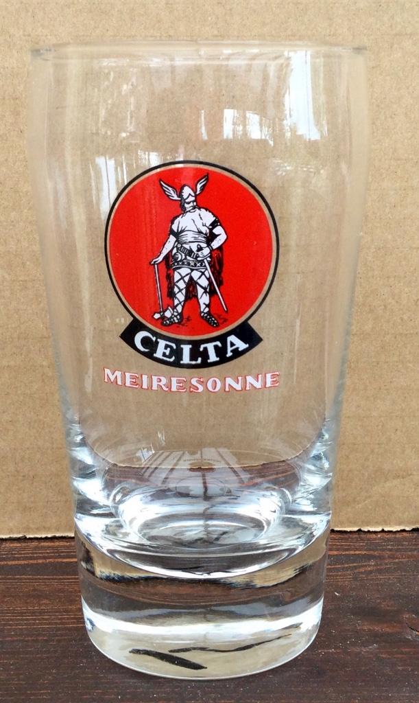 Bier brouwerij Meiresonne wit Gent Celta pils rode opvulling, Enlèvement ou Envoi, Comme neuf