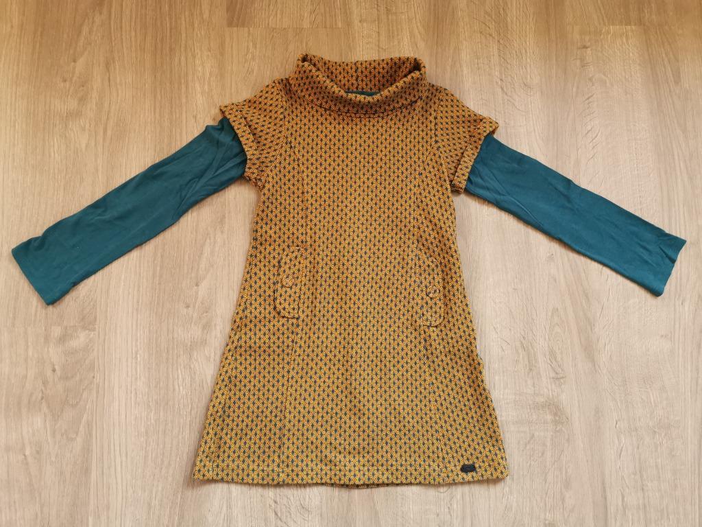 Jurk C&A met longsleeve - maat 128, Gebruikt, C&A, Meisje, Ophalen of Verzenden