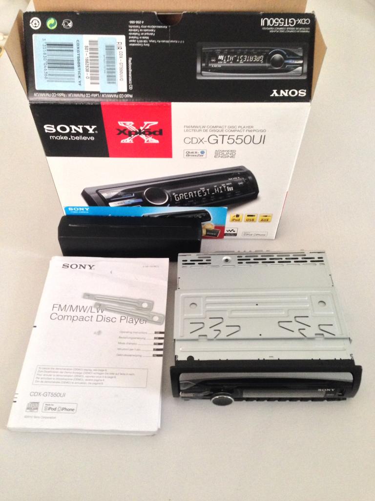 Sony CDX-GT550UI autoradio cd-speler, Enlèvement ou Envoi, Utilisé