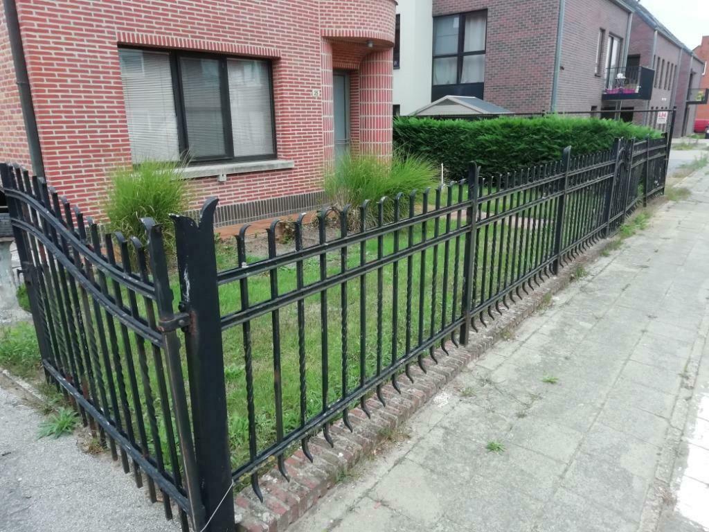 18 m smeedijzeren sierhekwerk, Ophalen, Gebruikt