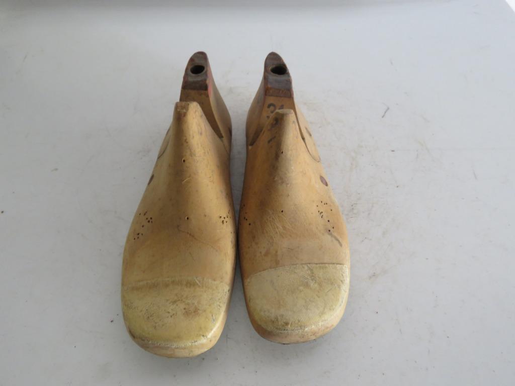 Paar oude schoenleesten maat 31, Antiek en Kunst, Curiosa en Brocante, Ophalen of Verzenden
