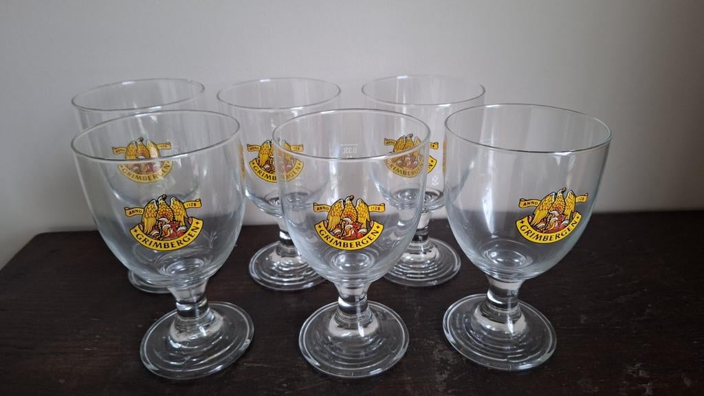 6 bierglazen Grimbergen, Enlèvement ou Envoi, Neuf