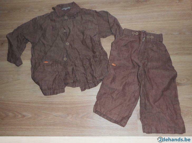 set broek en vestje maat 116, Utilisé