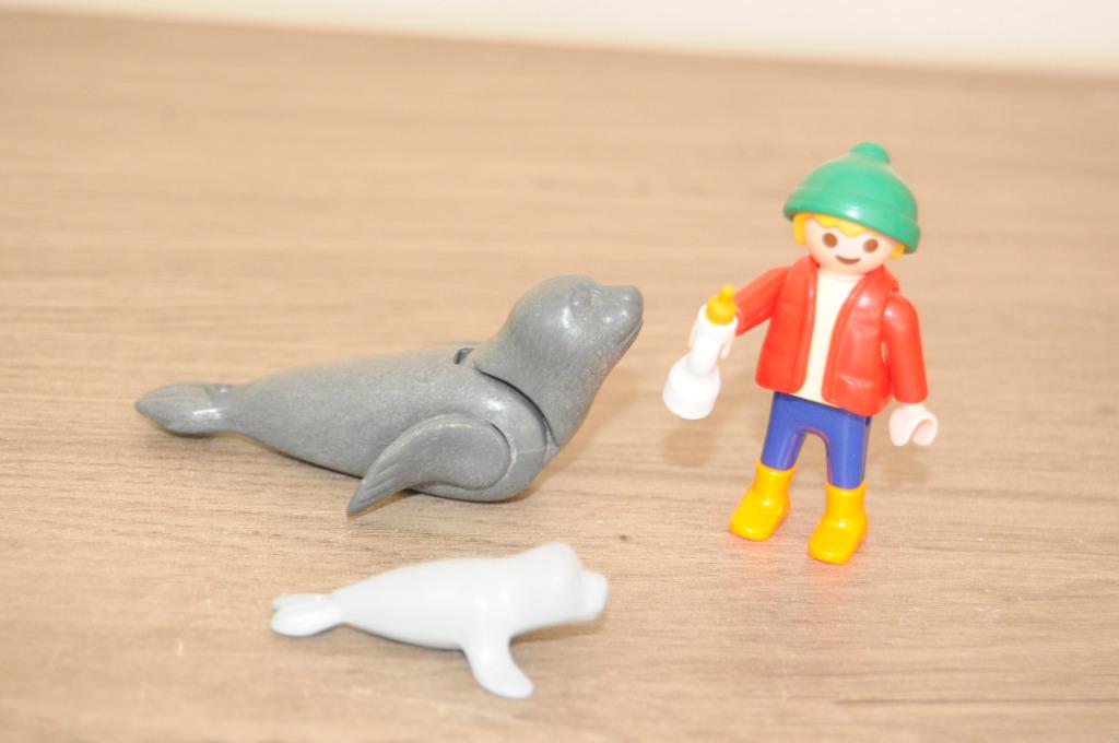 playmobil 4660 zeeleeuw met baby en kindje compleet, Ophalen of Verzenden, Zo goed als nieuw, Complete set