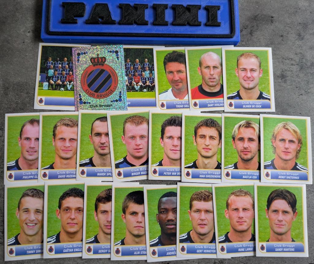 Autocollants footPanini football 2004 22X CLUB BRUGGE 2004, Envoi