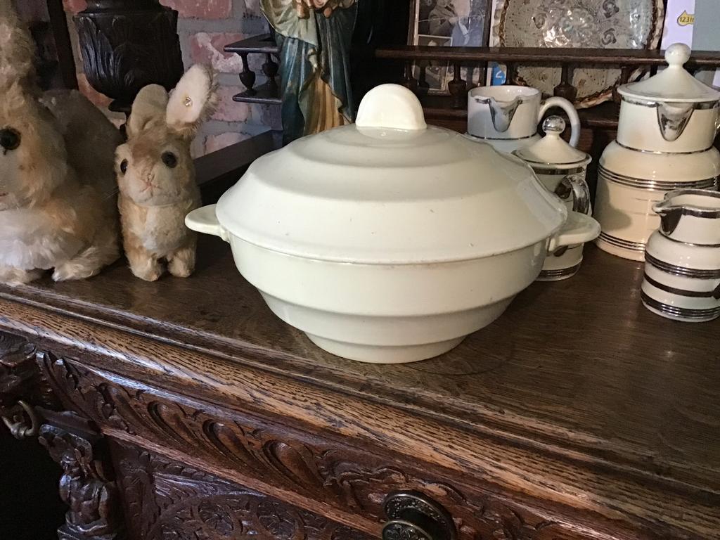 Bol et couvercle Nimy Art Déco vintage, Enlèvement