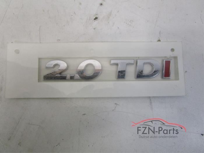 VW Golf 7 Chrome Embleem Sticker Logo Achterklep 2.0 TDI, Auto-onderdelen, Ophalen of Verzenden, Gebruikt