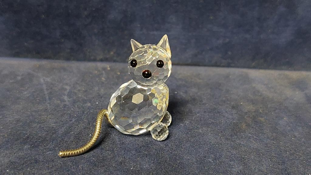 Swarovski 2 katten, Verzamelen, Ophalen, Gebruikt, Figuurtje