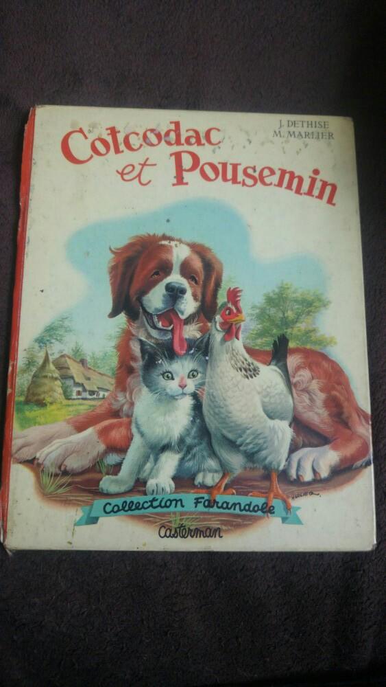 Livre colcodac & pousemin Dethise Marlier 1963 casterman, Autres personnages, Utilisé, Livre ou Jeu