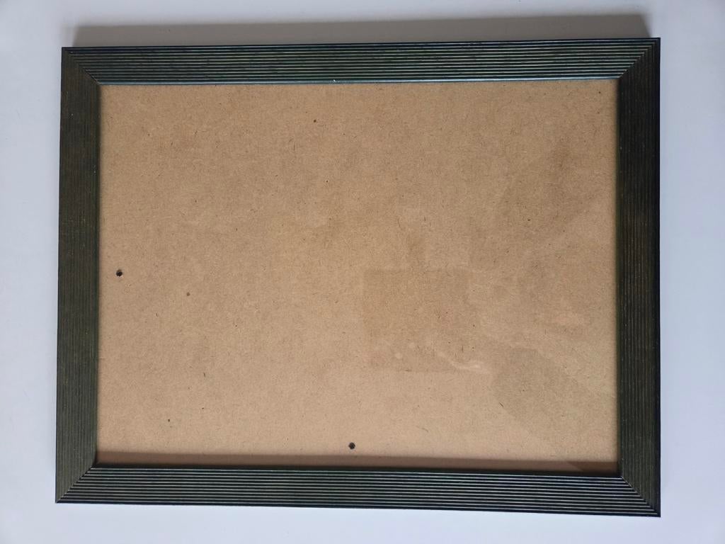 Cadre photo en bois vert 40x30cm -, Enlèvement ou Envoi, Comme neuf