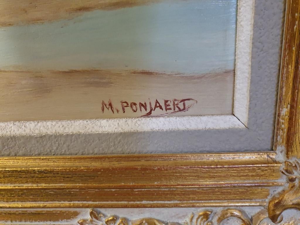 Schilderij op doek  van M Ponjaert, Ophalen