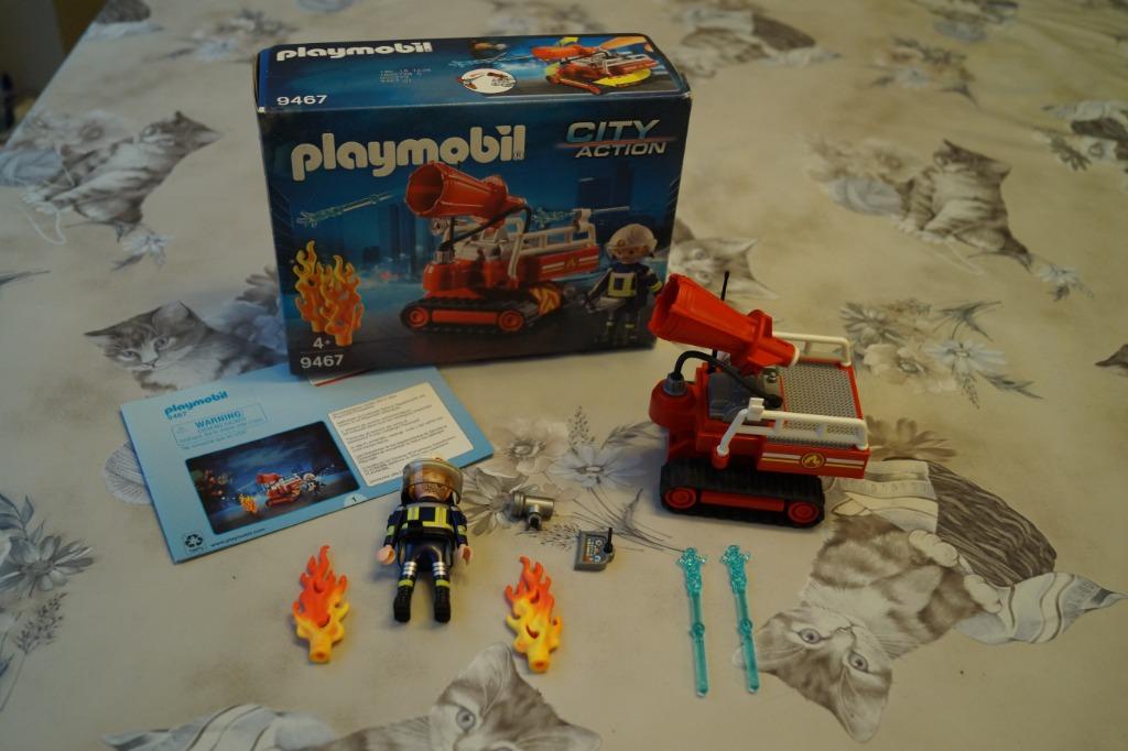 playmobil brandweer blusrobot 9467, Ophalen of Verzenden, Zo goed als nieuw