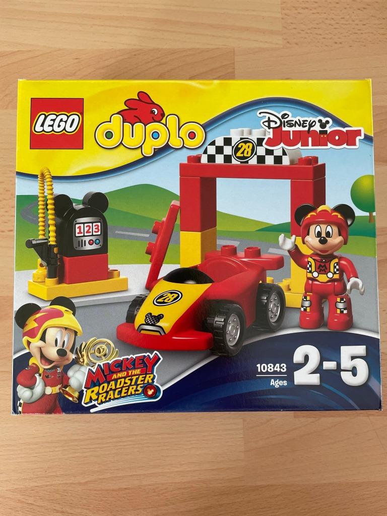 Duplo 10843: Mickey's Racewagen: Disney Junior, Envoi, Neuf, Ensemble complet, Duplo