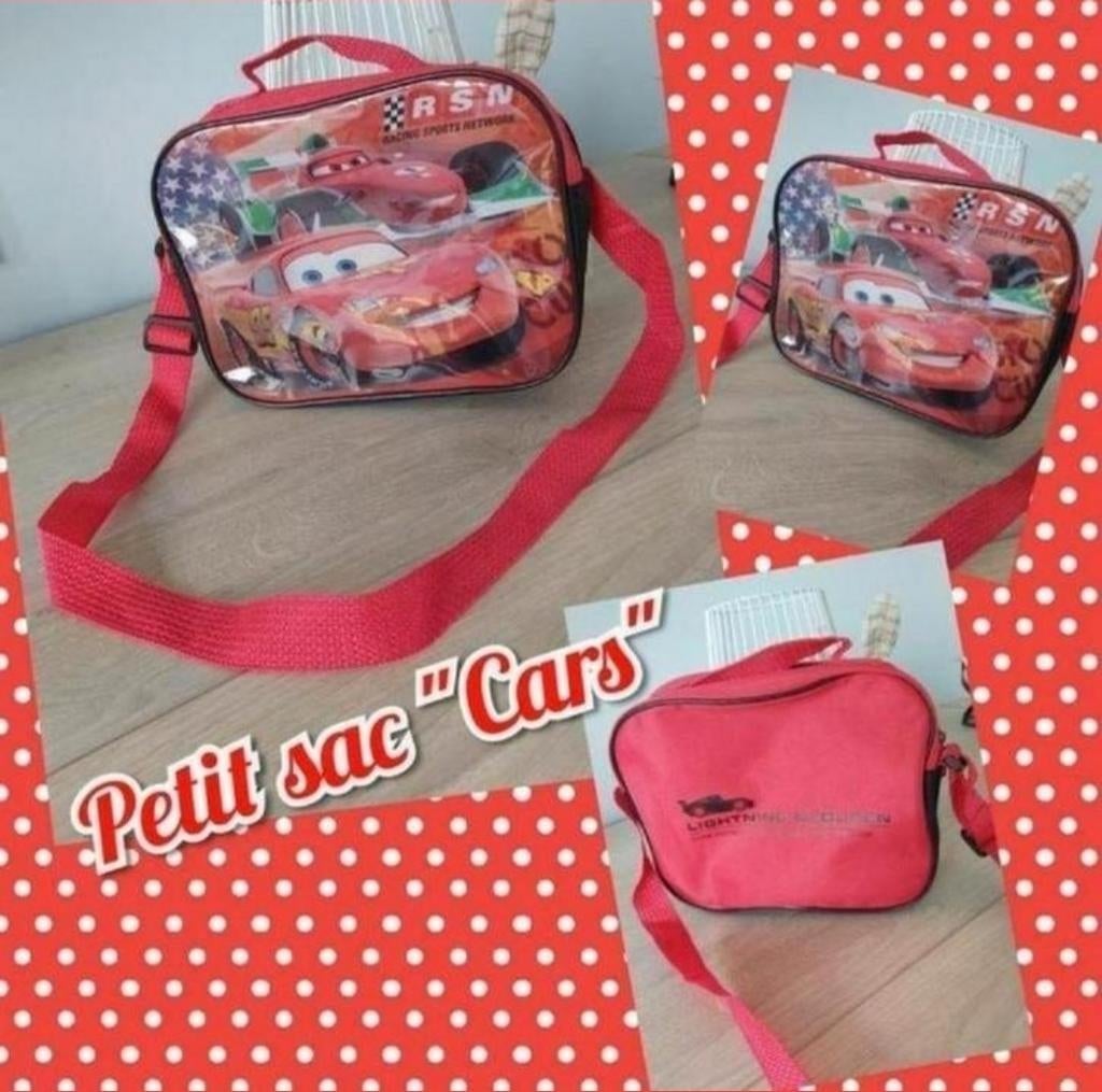 Sac pour garçon  sur le thème "Cars ", Bijoux, Sacs & Beauté, Sacs | Cartables, Enlèvement ou Envoi, Utilisé, Rouge, Sac à bandoulière