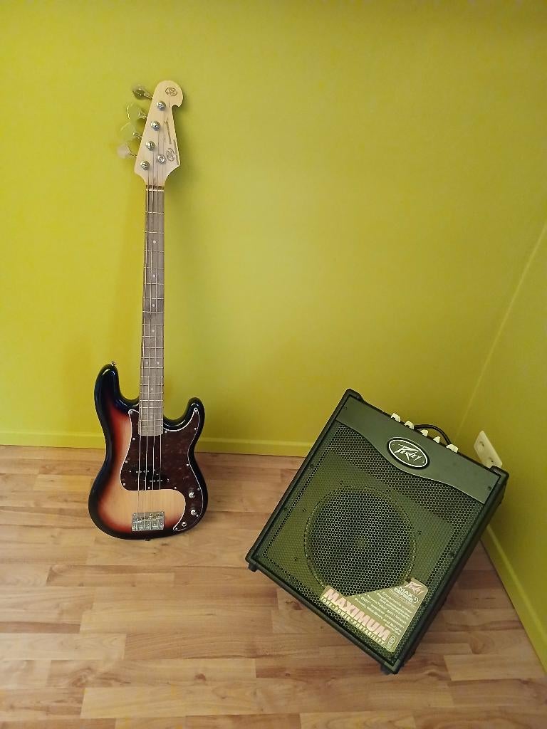 guitare basse avec ampli, Musique & Instruments, Enlèvement, Neuf, Guitare basse, 100 watts ou plus