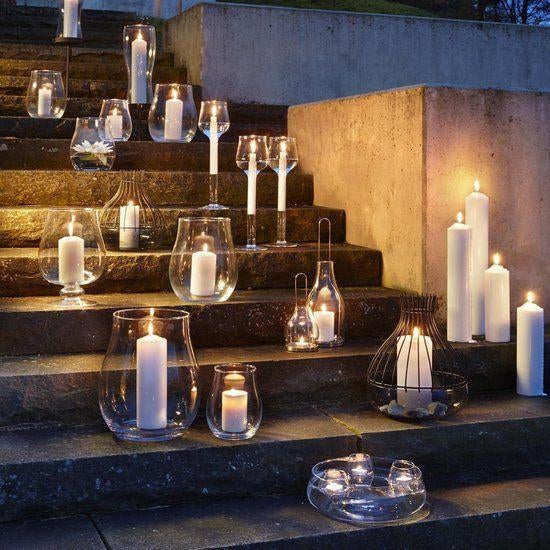 Set van 4 windlichten Giardino Leonardo, 75 cm ou plus, Comme neuf, Enlèvement, Autres matériaux