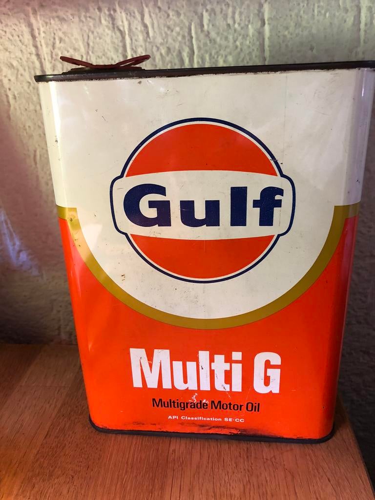 GULF Multi G olie blik 2 liter, Ophalen of Verzenden, Gebruikt, Overige, Overige merken