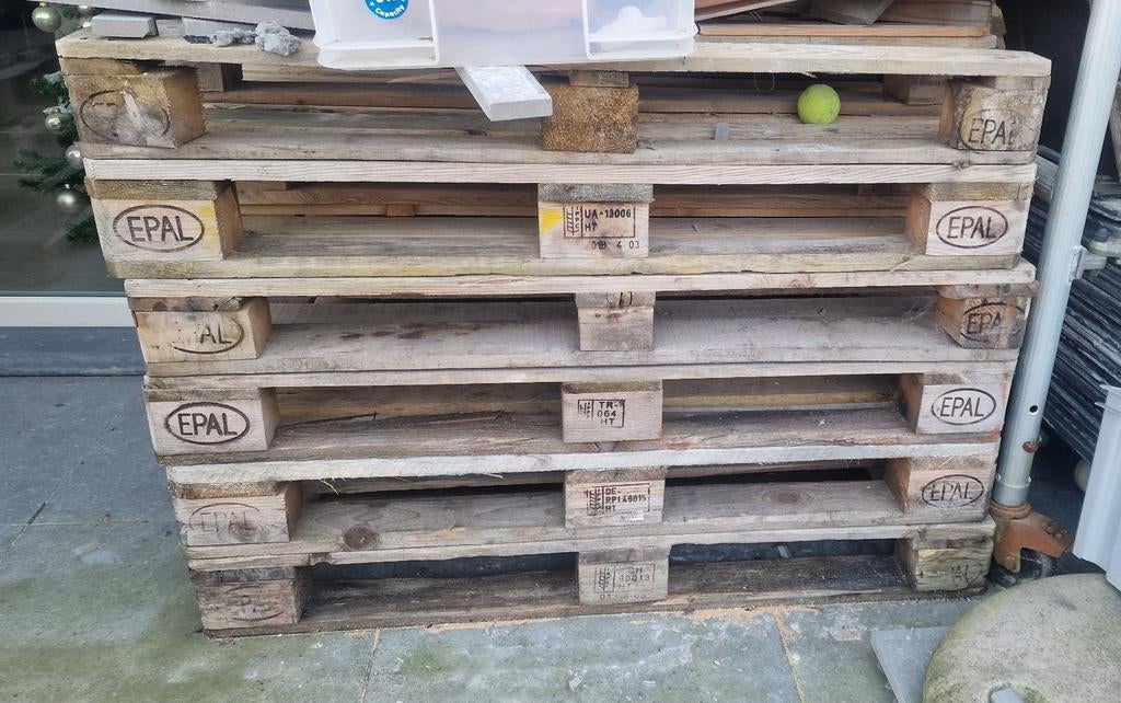6 Euro paletten + 1, Doe-het-zelf en Bouw, Ophalen