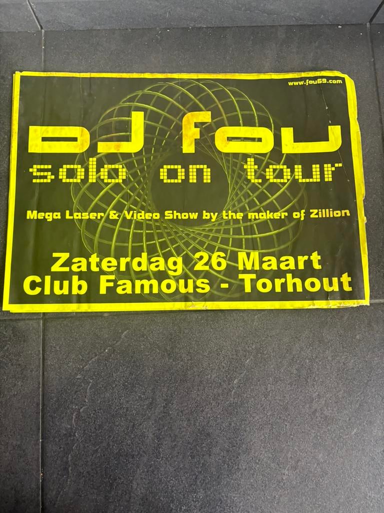 Zillion dj fou poster, Verzamelen, Ophalen, Zo goed als nieuw