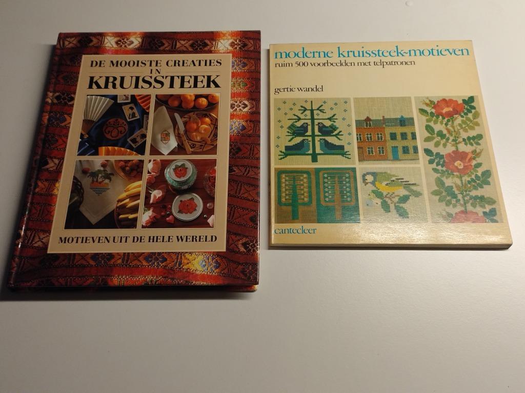 2 boeken over de kruissteek - Naaien, Enlèvement ou Envoi, Utilisé