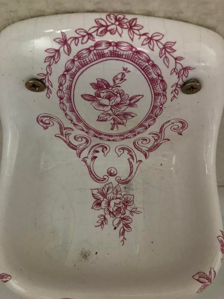 Ancien porcelaine porte savon et porte brosses à dents (2), Enlèvement