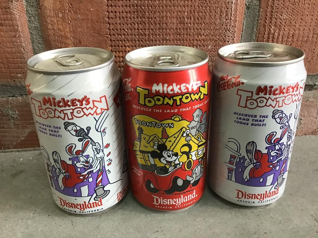 Coca-Cola blikjes usa 3 mickey’s toontown, Envoi, Utilisé, Emballage