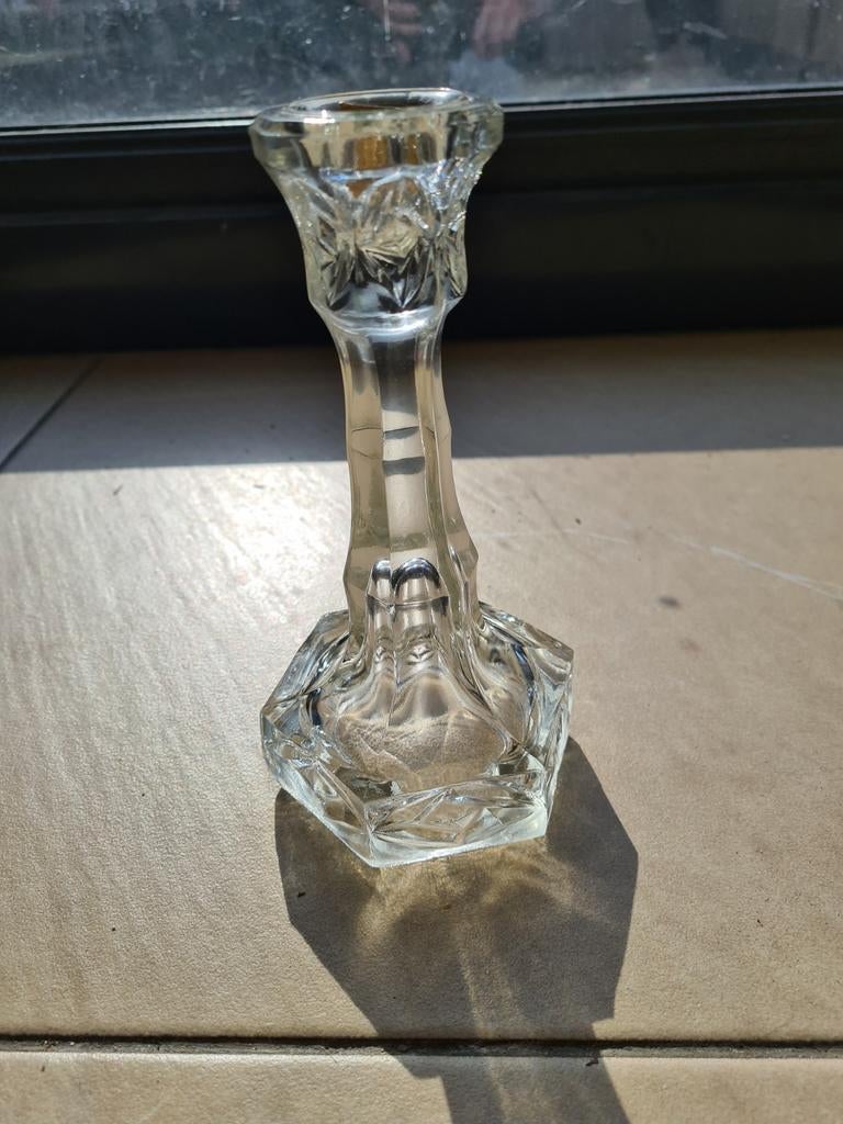 Boheemse kristallen kaarshouder, Ophalen of Verzenden