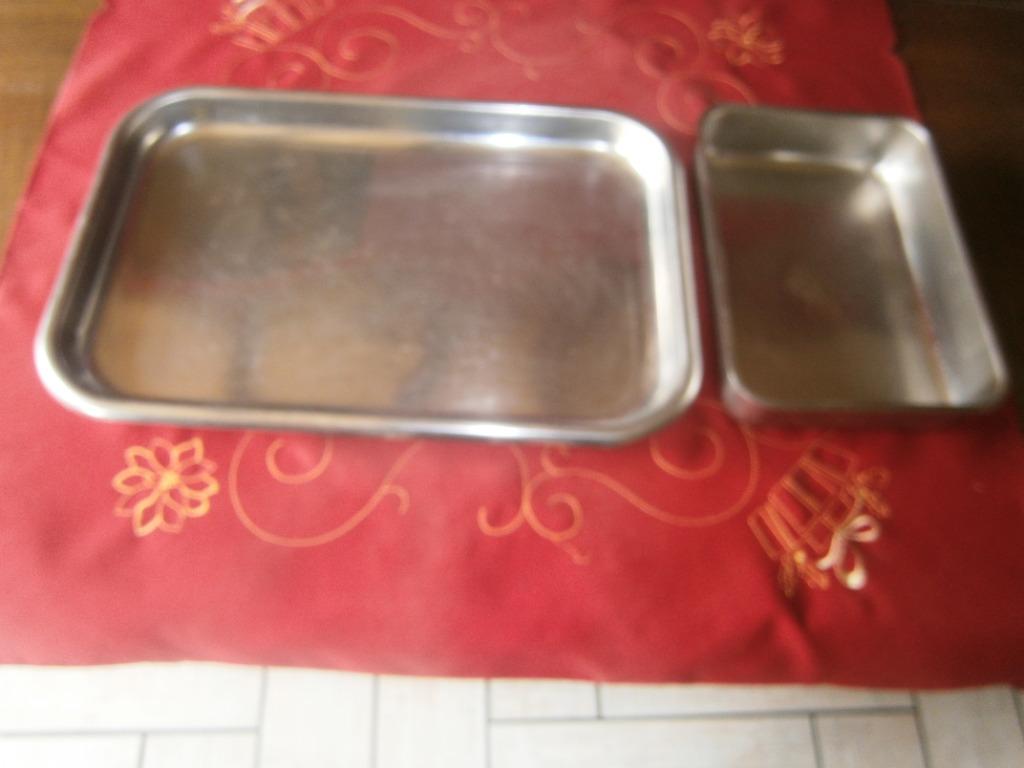2 bacs inox et 1fouet inox 51 cm., Maison & Meubles, Enlèvement, Utilisé, Autres couleurs