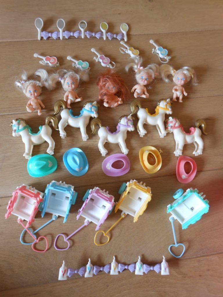 Poupées miniature Tyco vintage les quints 5 petits coeurs, Verzamelen, Poppetjes en Figuurtjes, Ophalen, Gebruikt