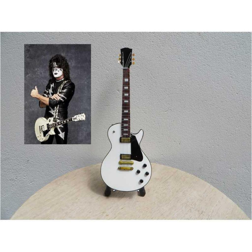 GITAAR GIBSON LES PAUL WHITE 0.A. TOMMY THAYER - KISS -, Ophalen of Verzenden, Nieuw, Instrument of Accessoires