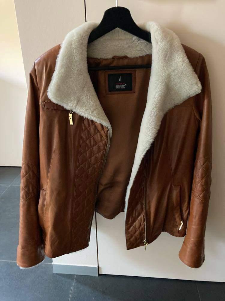 LEDER winterjas NIEUW Smal, Ophalen of Verzenden, Zo goed als nieuw, Maat 36 (S), Overige kleuren