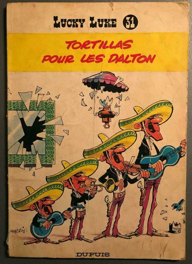 B.D. "Lucky Luke n°31 : Tortillas pour les Dalton" 1970, Eén stripboek, Ophalen of Verzenden, Gelezen, Goscinny et Morris