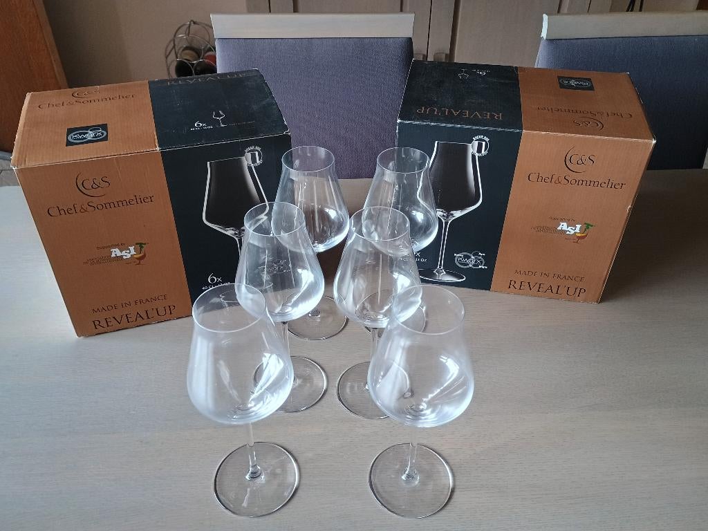 Wijnglazen Chef&Sommelier Reveal Up 2 x 6 stuks - 20 € per 6, Ophalen of Verzenden