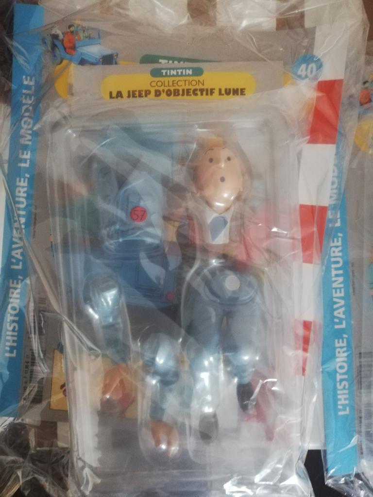 Figurine Tintin de la Jeep bleue Hachette, Collections, Enlèvement ou Envoi, Tintin