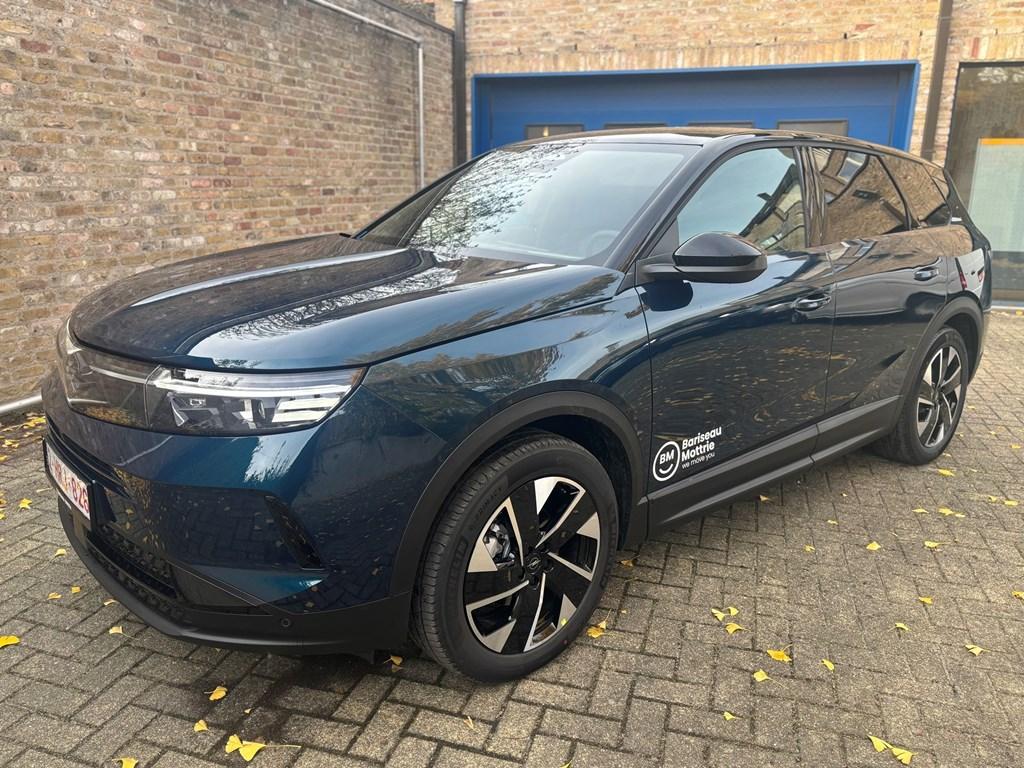 Opel Grandland GS 1.2 TURBO HYBRID 145PK AUTOMAAT * NAVI *, Auto's, Automaat, USB, Blauw, Bedrijf
