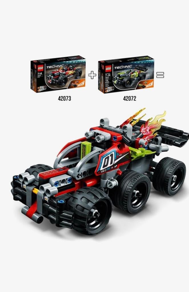 LEGO Technic WHACK! "N' BASH! sets 42072 en 42073, Ophalen, Zo goed als nieuw