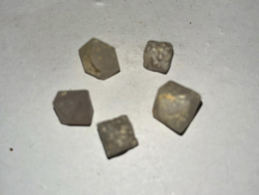 Javaanse Diamanten - (5st) - 5,1 gram totaal (beta kwarts), Ophalen of Verzenden, Nieuw