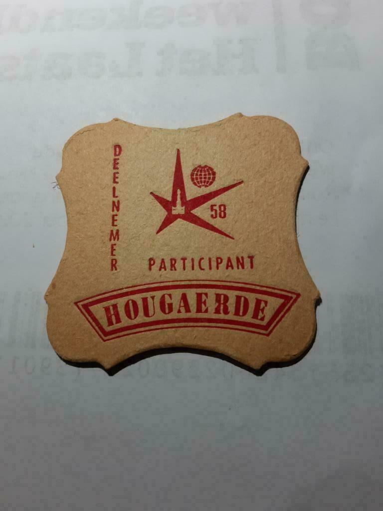 oude bierkaartje: Hougaerde  Expo 1958, Enlèvement ou Envoi
