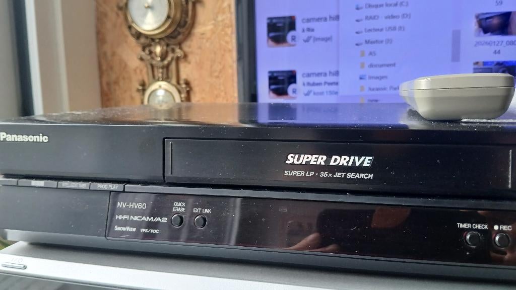 lecteur enregistreur vhs panasonic, Enlèvement ou Envoi, Utilisé, Lecteur ou enregistreur VHS