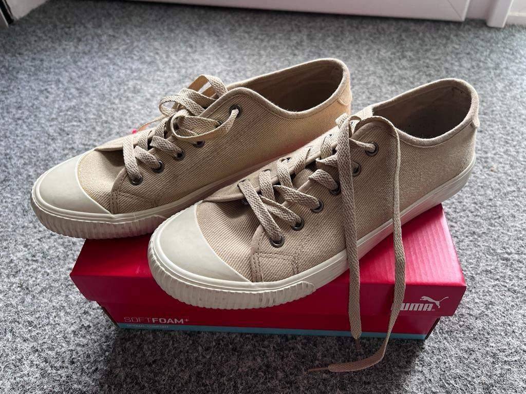 Heren sneakers kleur beige van het merk DMG maat 42, Kleding | Heren, DMG, Ophalen of Verzenden, Zo goed als nieuw, Sneakers