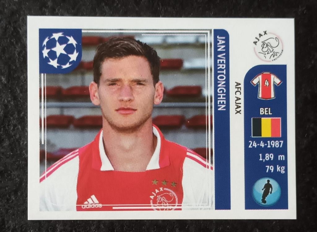 PANINI CHAMPIONS LEAGUE 2011-12 JAN VERTONGHEN, Ophalen of Verzenden