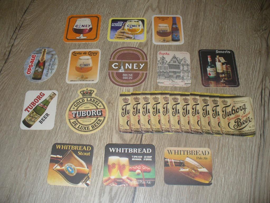 Bierkaartjes Tuborg, Ciney, ..., Enlèvement ou Envoi, Utilisé, Sous-bock, Autres marques